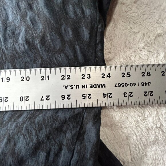 Vivian Yin Colour 5 Power Ramie Asymmetric Dress Medium Crinkle Black Lagenlook - Picture 7 of 8